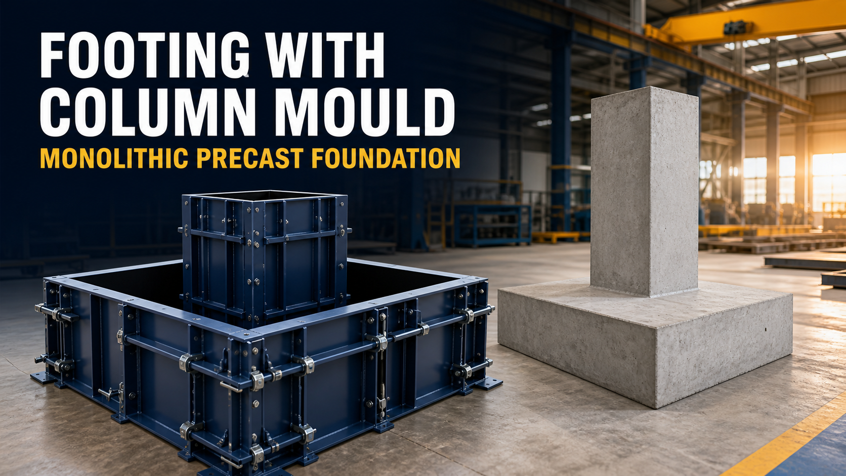 Footing With Column Mould: Monolithic Precast Foundation Manufacturing Guide