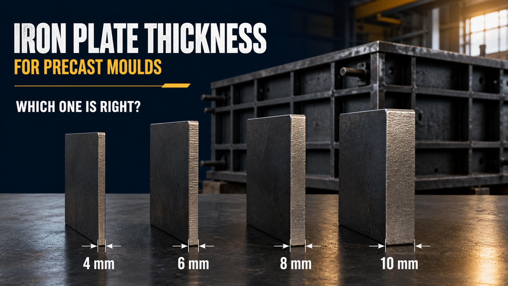 Iron Plate Thickness for Precast Moulds: 4 mm, 6 mm, 8 mm or 10 mm?