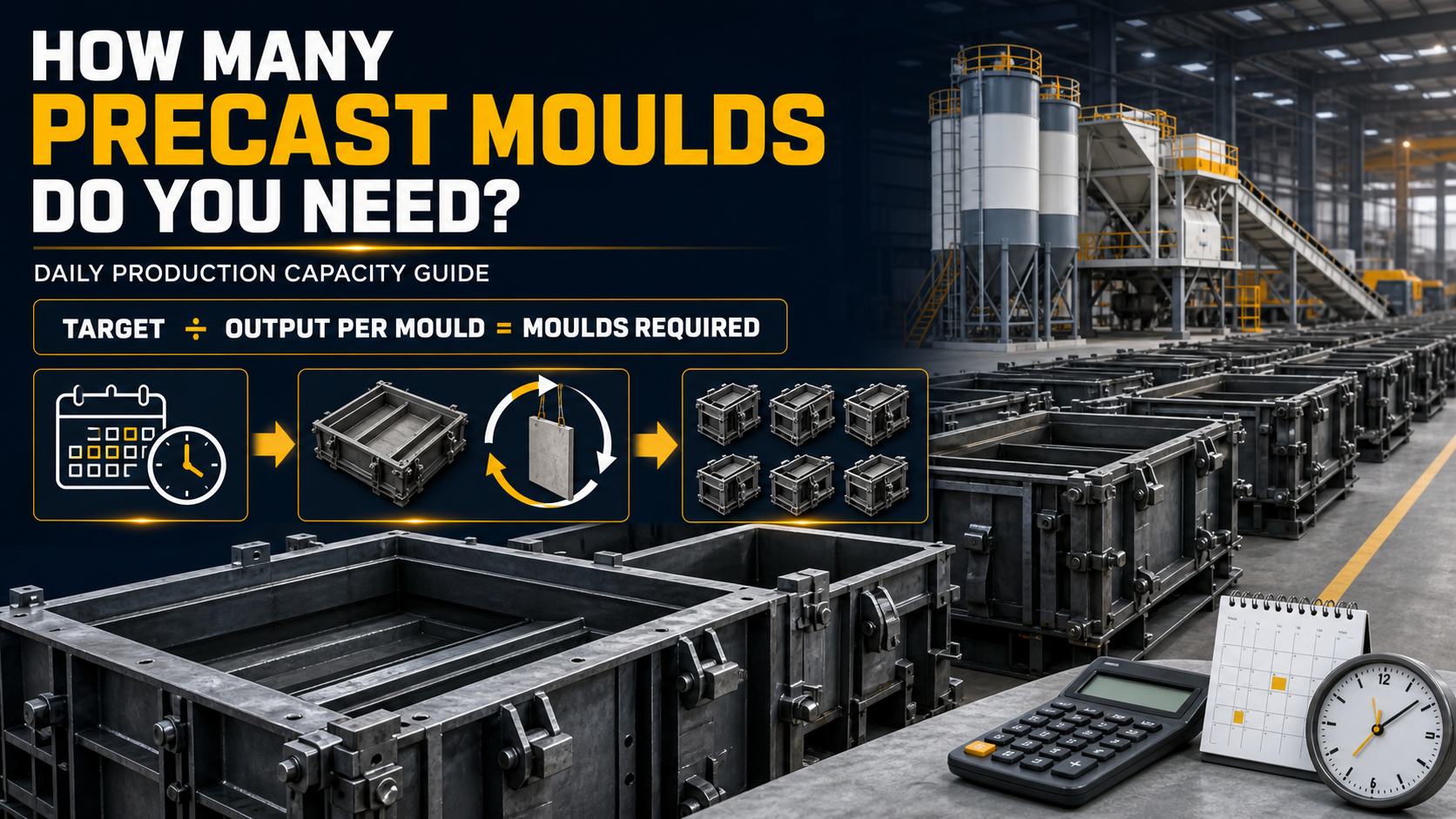 How Many Precast Moulds Do You Need? Daily Production Capacity Calculation Guide